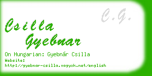 csilla gyebnar business card